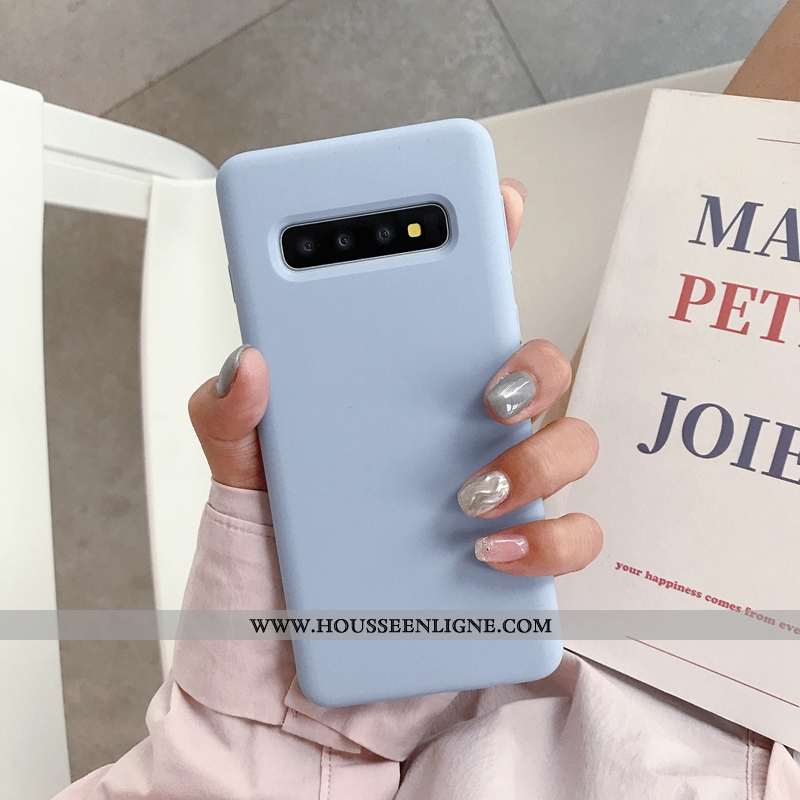 Étui Samsung Galaxy S10+ Fluide Doux Tendance Net Rouge Téléphone Portable Tout Compris Coque Nouvea