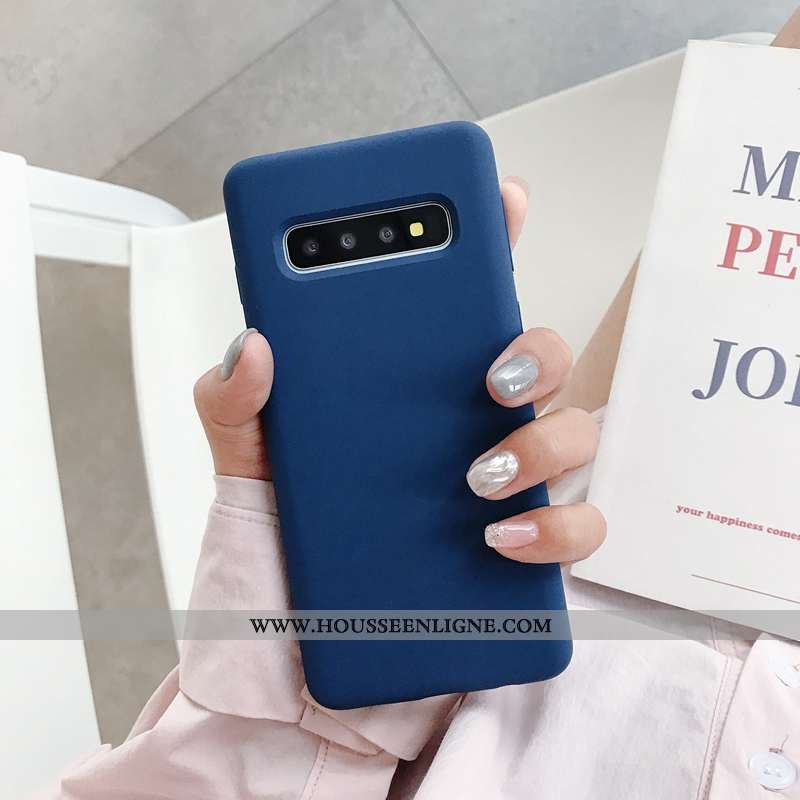 Étui Samsung Galaxy S10+ Fluide Doux Tendance Net Rouge Téléphone Portable Tout Compris Coque Nouvea