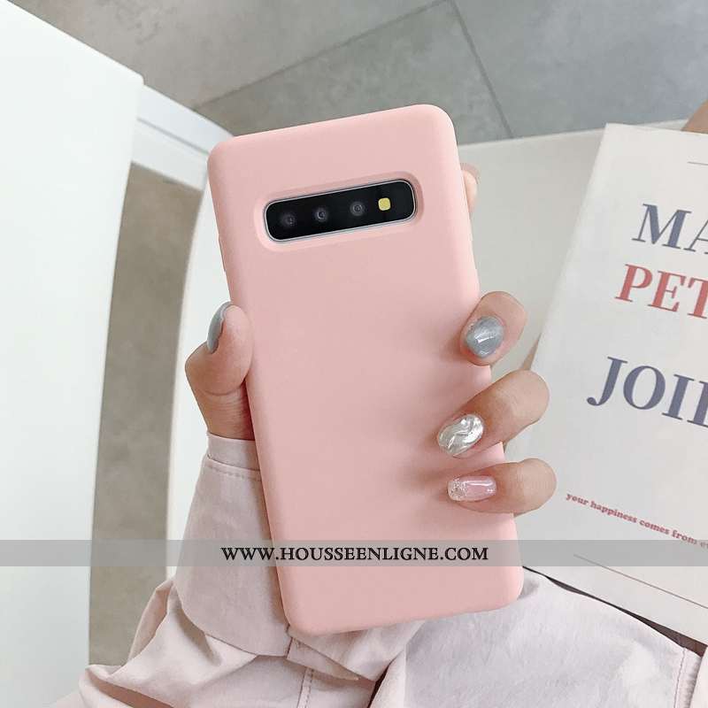 Étui Samsung Galaxy S10+ Fluide Doux Tendance Net Rouge Téléphone Portable Tout Compris Coque Nouvea
