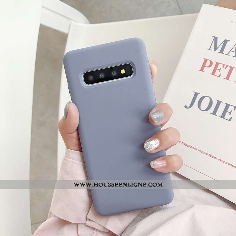 Étui Samsung Galaxy S10+ Fluide Doux Tendance Net Rouge Téléphone Portable Tout Compris Coque Nouvea