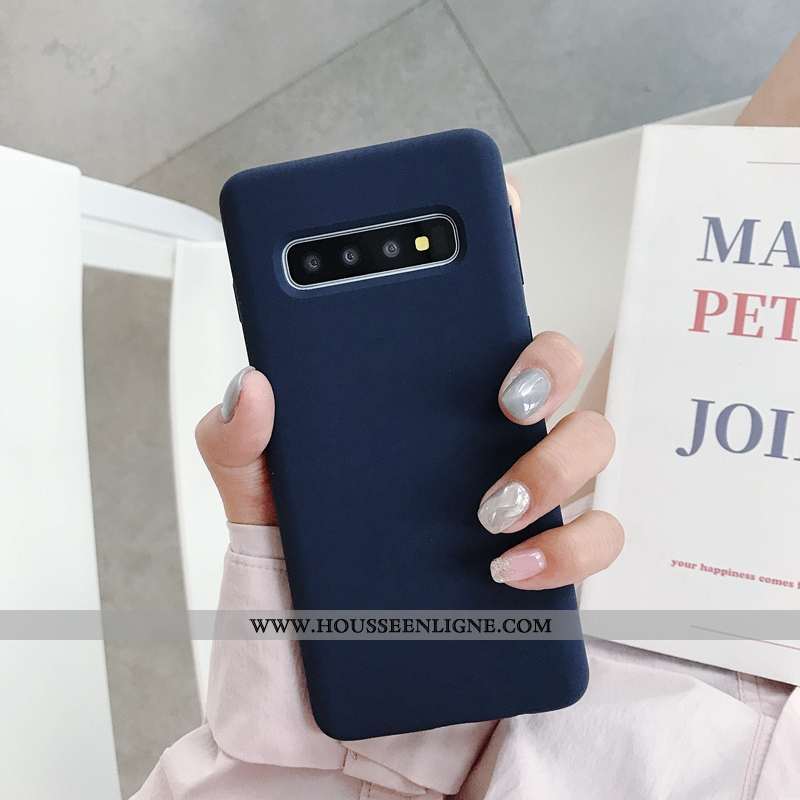 Étui Samsung Galaxy S10+ Fluide Doux Tendance Net Rouge Téléphone Portable Tout Compris Coque Nouvea