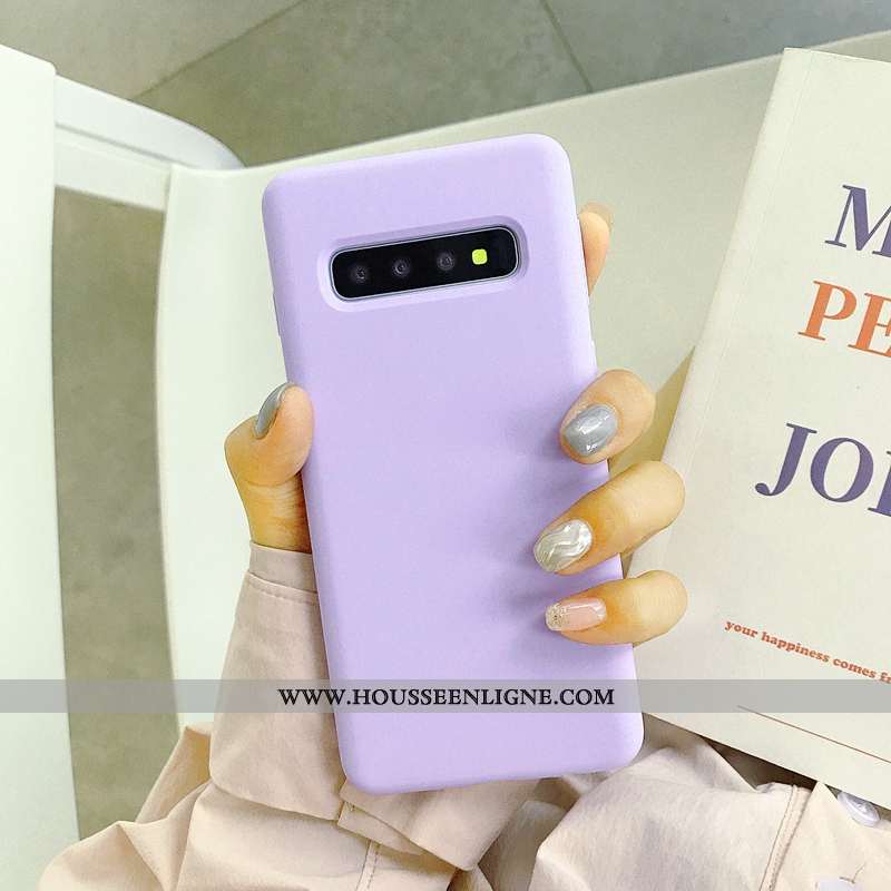 Étui Samsung Galaxy S10+ Fluide Doux Tendance Net Rouge Téléphone Portable Tout Compris Coque Nouvea