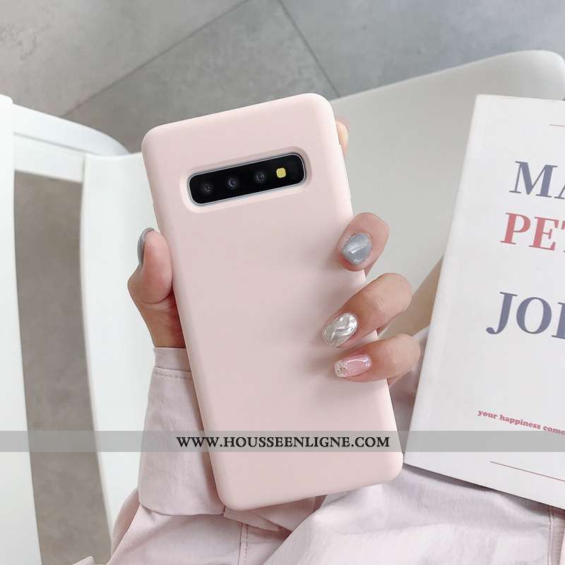 Étui Samsung Galaxy S10+ Fluide Doux Tendance Net Rouge Téléphone Portable Tout Compris Coque Nouvea