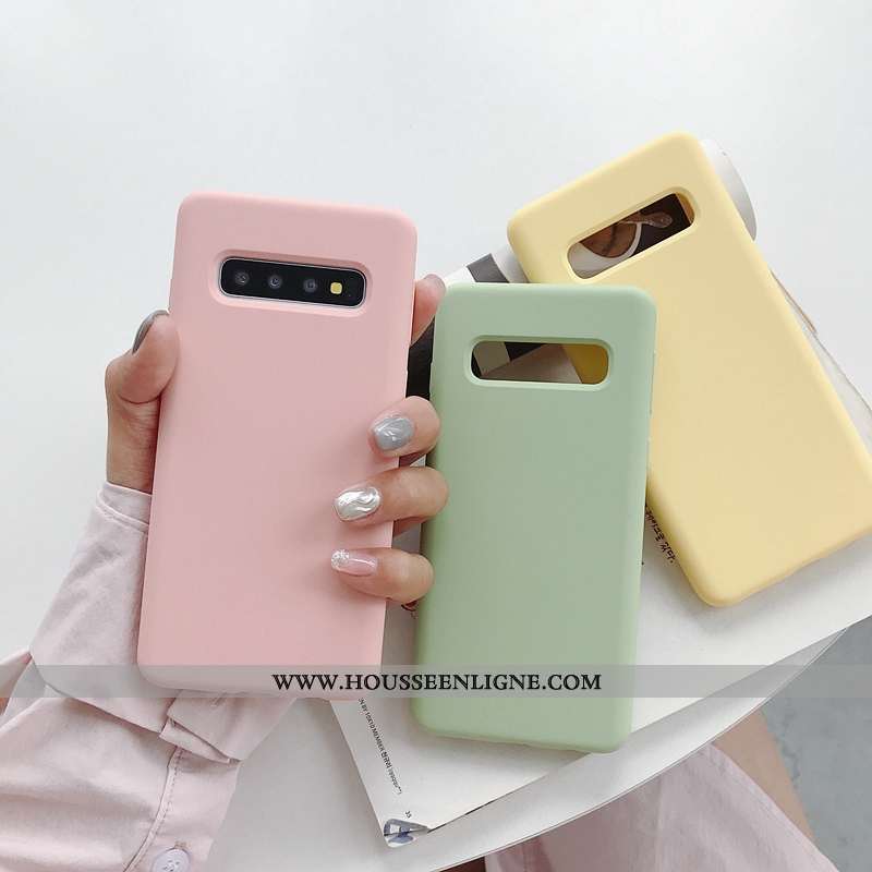 Étui Samsung Galaxy S10+ Fluide Doux Tendance Net Rouge Téléphone Portable Tout Compris Coque Nouvea
