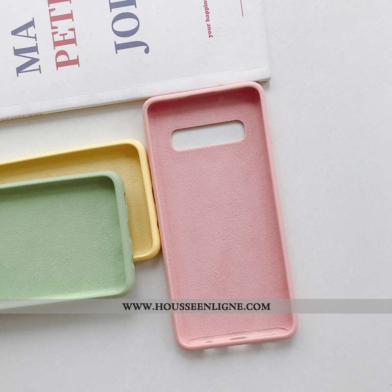 Étui Samsung Galaxy S10+ Fluide Doux Tendance Net Rouge Téléphone Portable Tout Compris Coque Nouvea