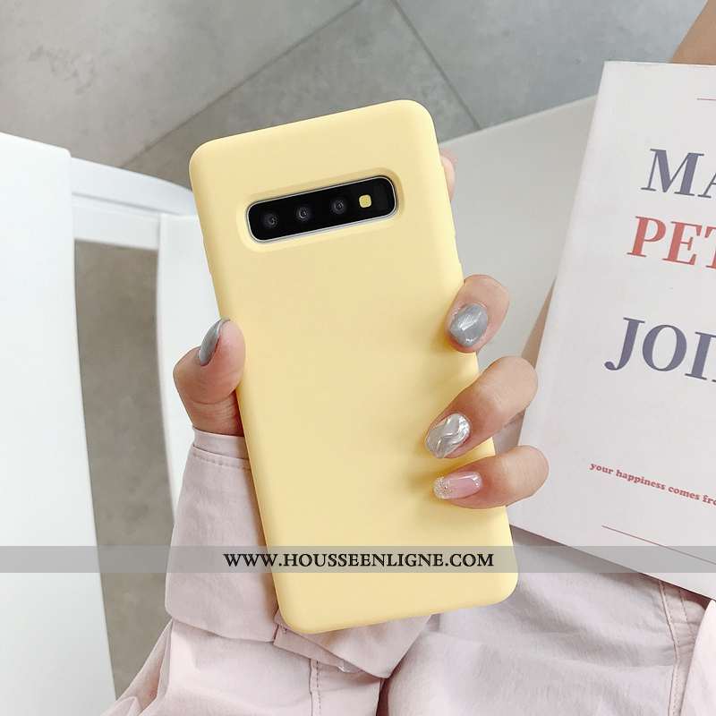 Étui Samsung Galaxy S10+ Fluide Doux Tendance Net Rouge Téléphone Portable Tout Compris Coque Nouvea