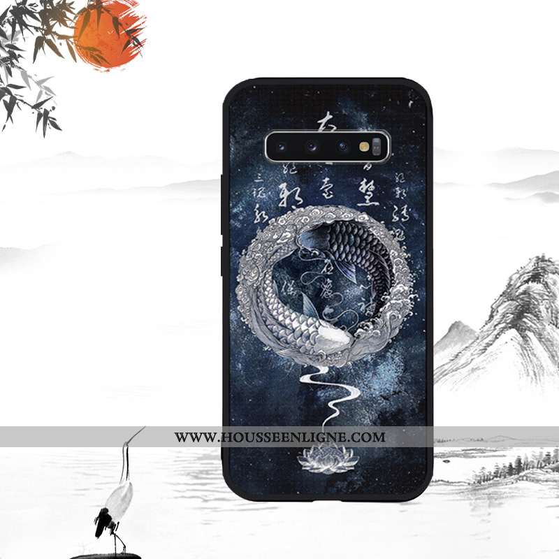 Étui Samsung Galaxy S10 Gaufrage Ultra Personnalité Tout Compris Incassable Téléphone Portable Style