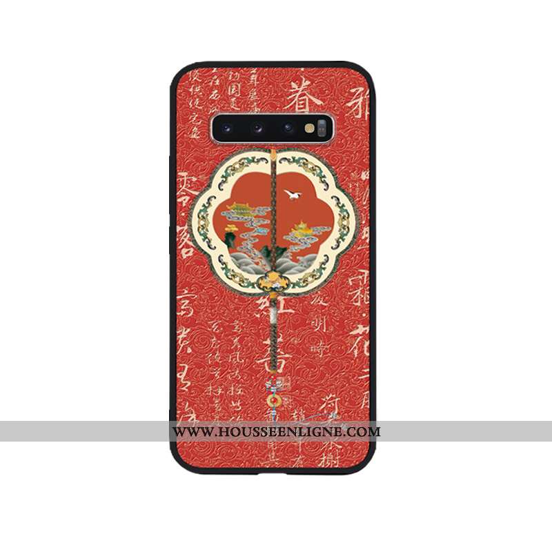 Étui Samsung Galaxy S10 Gaufrage Ultra Personnalité Tout Compris Incassable Téléphone Portable Style