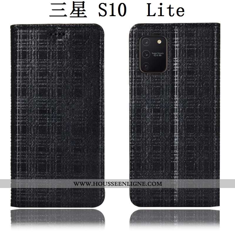 Étui Samsung Galaxy S10 Lite Cuir Véritable Protection Marron Tout Compris Étoile Housse