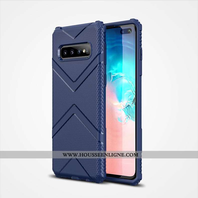 Étui Samsung Galaxy S10+ Légère Silicone Nouveau Étoile Tout Compris Protection Personnalité Verte