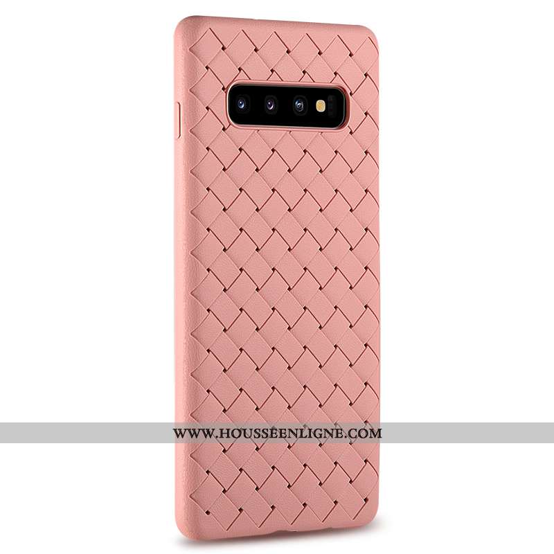 Étui Samsung Galaxy S10+ Personnalité Tendance Qualité Étoile Business Silicone Tout Compris Violet