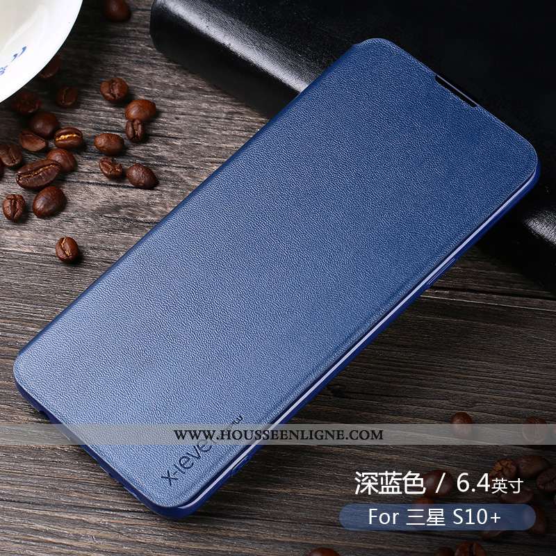 Étui Samsung Galaxy S10+ Protection Personnalité Téléphone Portable Tout Compris Créatif Cuir Rose