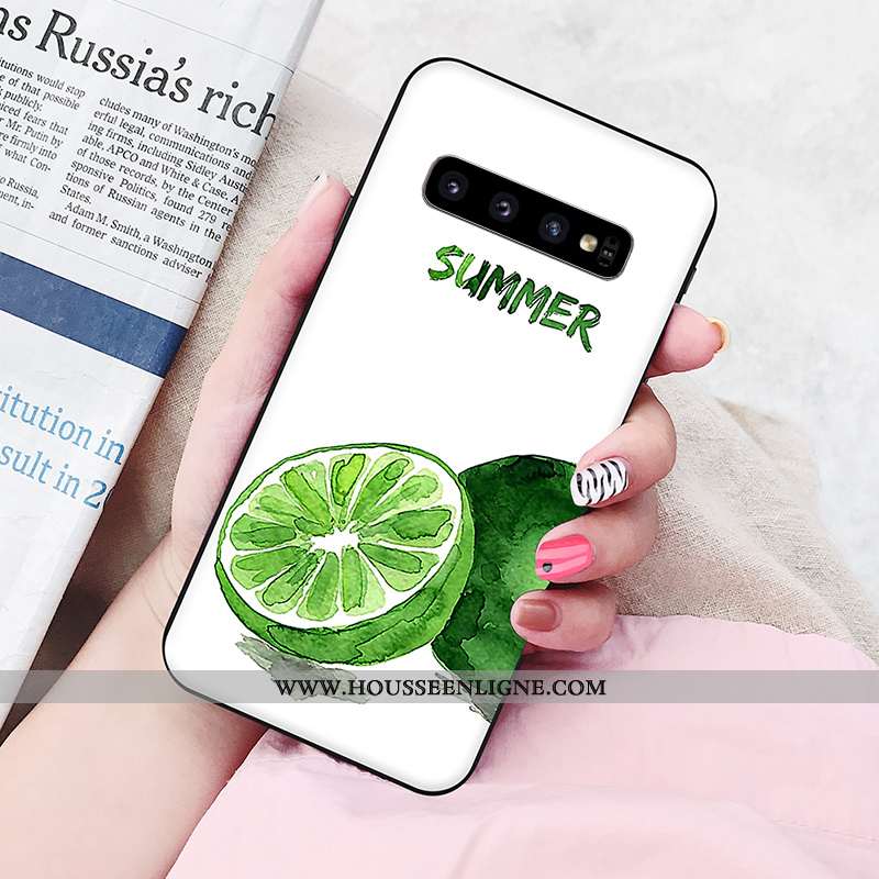 Étui Samsung Galaxy S10 Silicone Personnalité Rose Téléphone Portable Amoureux Étoile