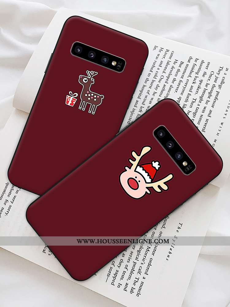 Étui Samsung Galaxy S10 Silicone Personnalité Rose Téléphone Portable Amoureux Étoile