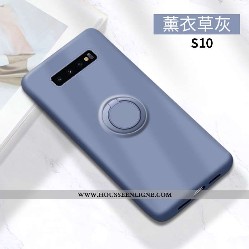 Étui Samsung Galaxy S10 Silicone Protection Téléphone Portable Coque Vert Étoile Verte