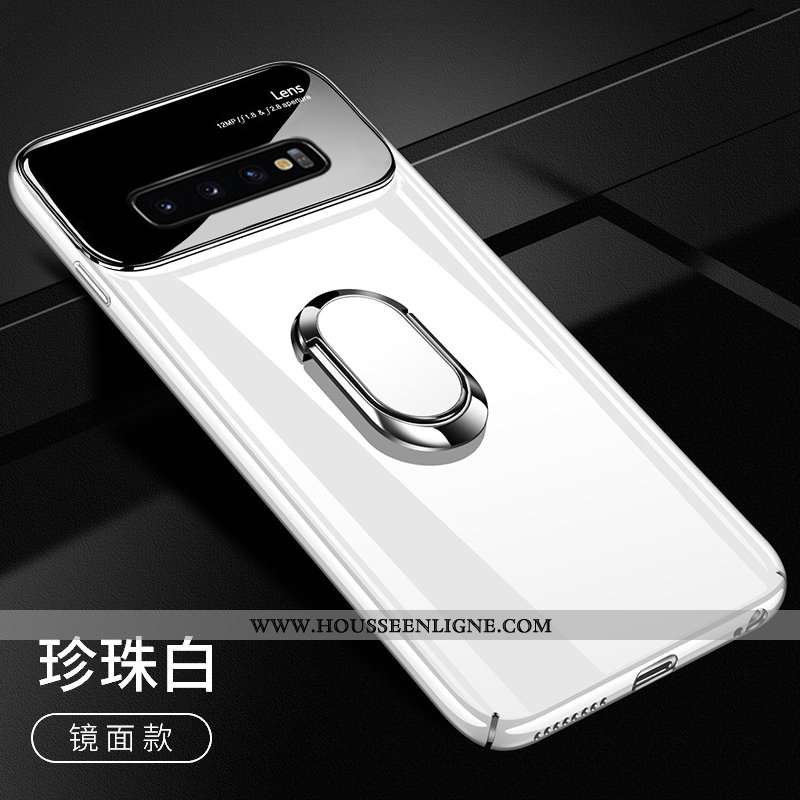 Étui Samsung Galaxy S10+ Tendance Légère Téléphone Portable Difficile Protection Ultra Étoile Blanch