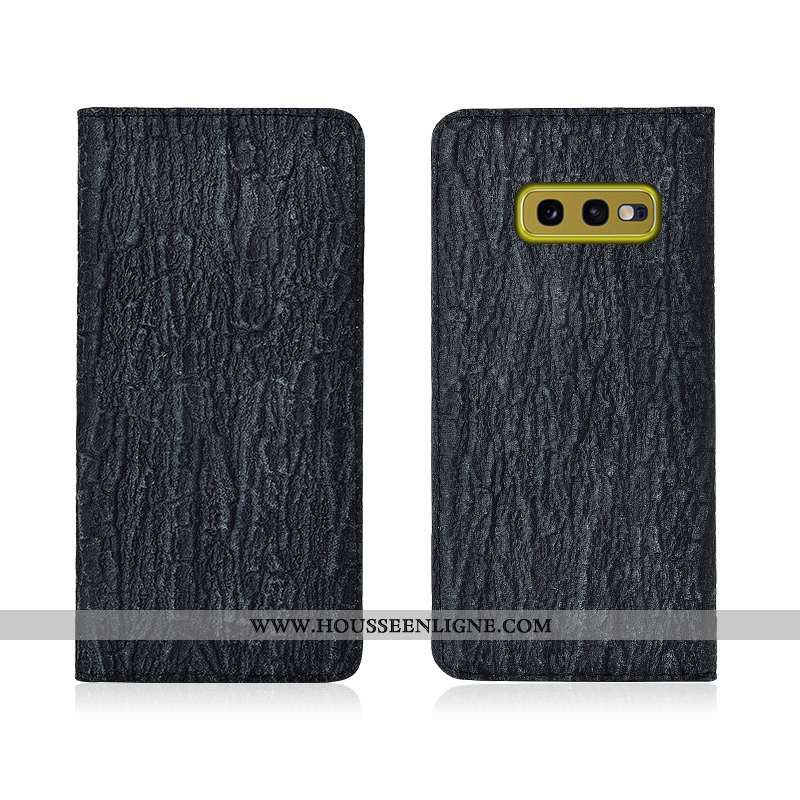 Étui Samsung Galaxy S10e Fluide Doux Protection Coque Téléphone Portable Cuir Incassable Cuir Vérita
