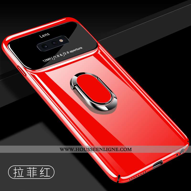 Étui Samsung Galaxy S10e Fluide Doux Protection Noir Support Magnétisme Cœur Étoile