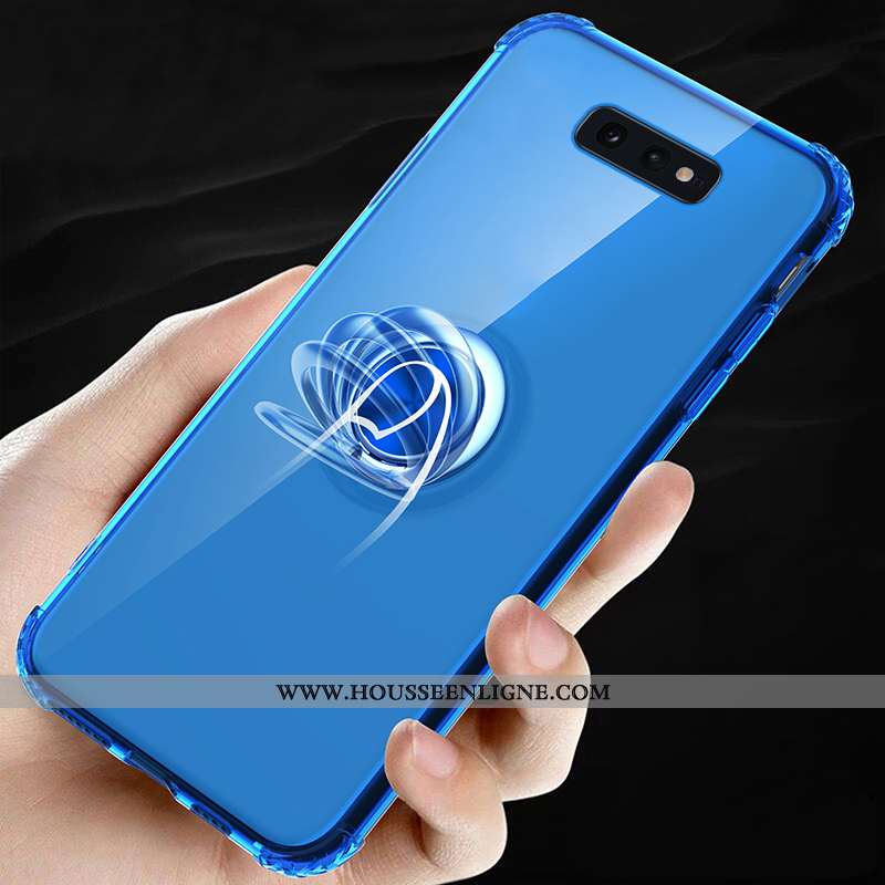 Étui Samsung Galaxy S10e Fluide Doux Silicone Ballon Incassable Téléphone Portable Bordure Or Doré
