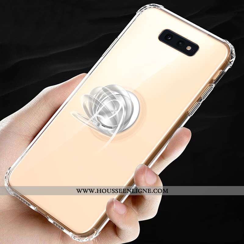 Étui Samsung Galaxy S10e Fluide Doux Silicone Ballon Incassable Téléphone Portable Bordure Or Doré