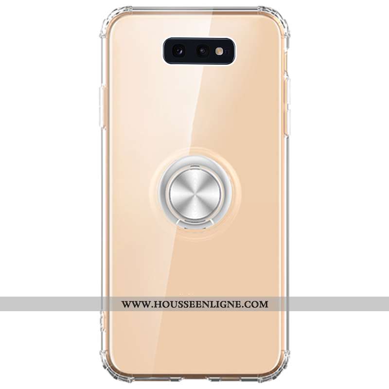 Étui Samsung Galaxy S10e Fluide Doux Silicone Ballon Incassable Téléphone Portable Bordure Or Doré