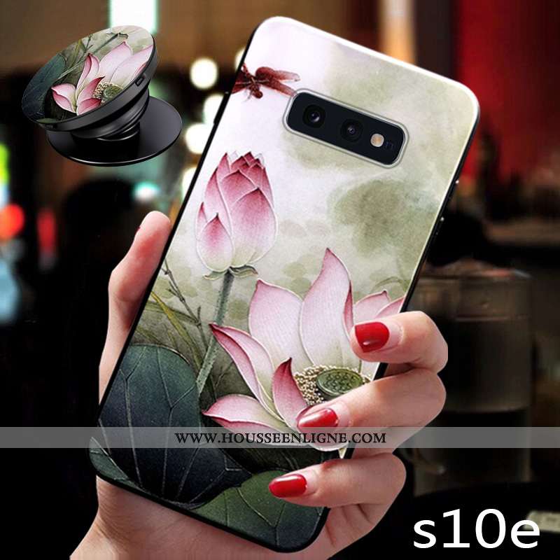 Étui Samsung Galaxy S10e Mode Protection Coque Téléphone Portable Nouveau Silicone Verte