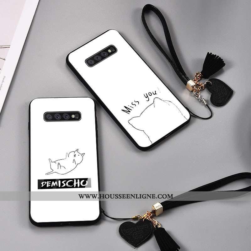 Étui Samsung Galaxy S10e Protection Verre Net Rouge Tendance Incassable Tout Compris Amoureux Blanch