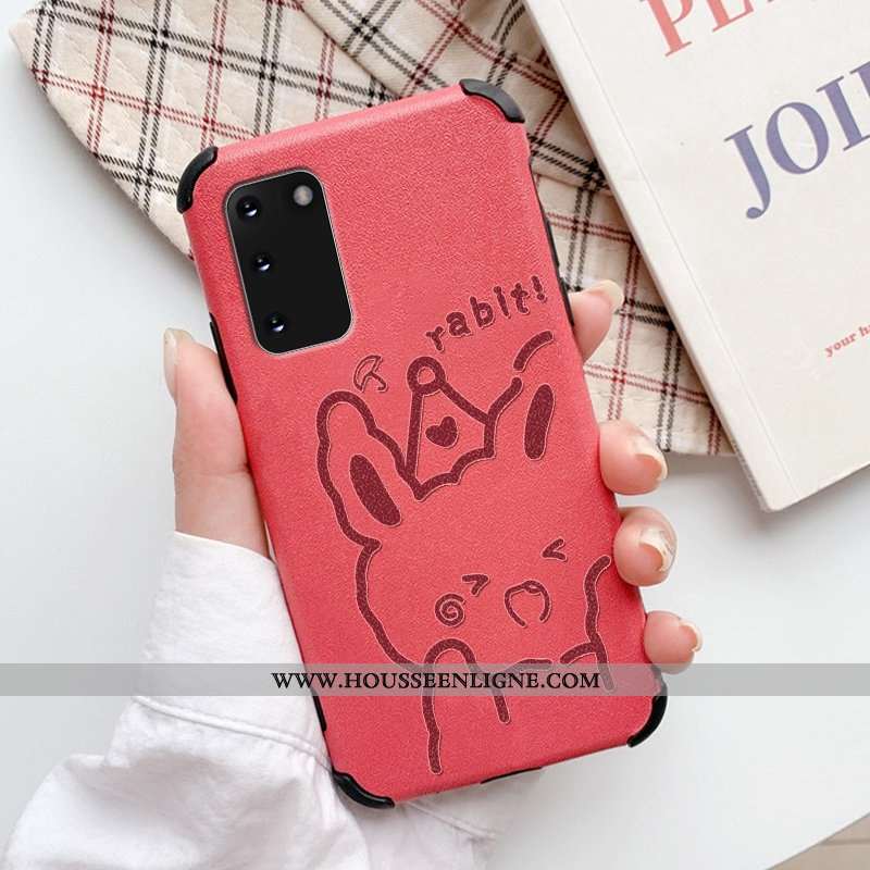 Étui Samsung Galaxy S20 Charmant Ultra Souriant Protection Tendance Incassable Silicone Rouge
