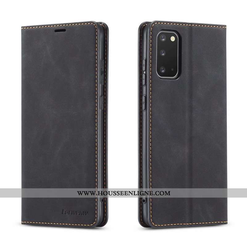 Étui Samsung Galaxy S20 Cuir Créatif Portefeuilles Coque Carte Étoile Rouge