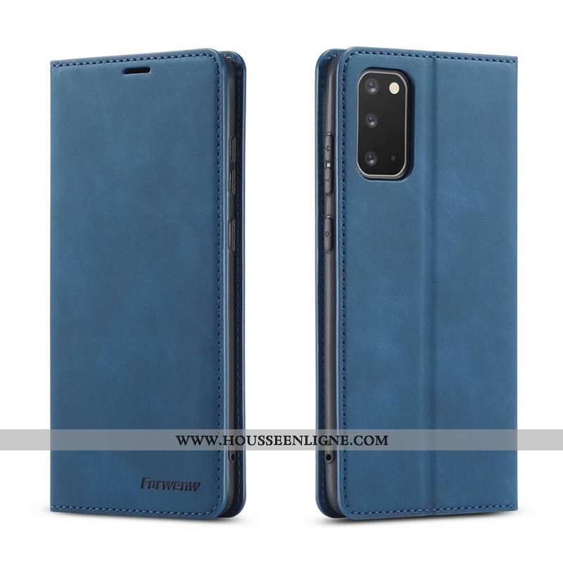 Étui Samsung Galaxy S20 Cuir Créatif Portefeuilles Coque Carte Étoile Rouge