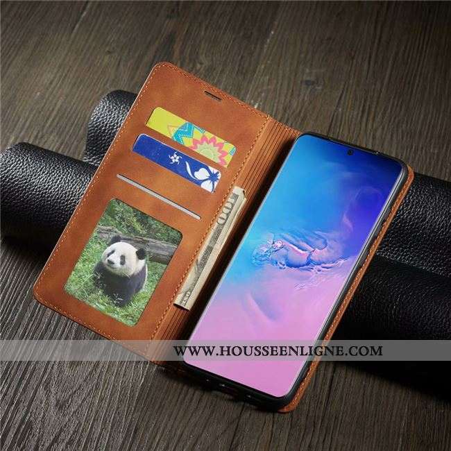 Étui Samsung Galaxy S20 Cuir Créatif Portefeuilles Coque Carte Étoile Rouge