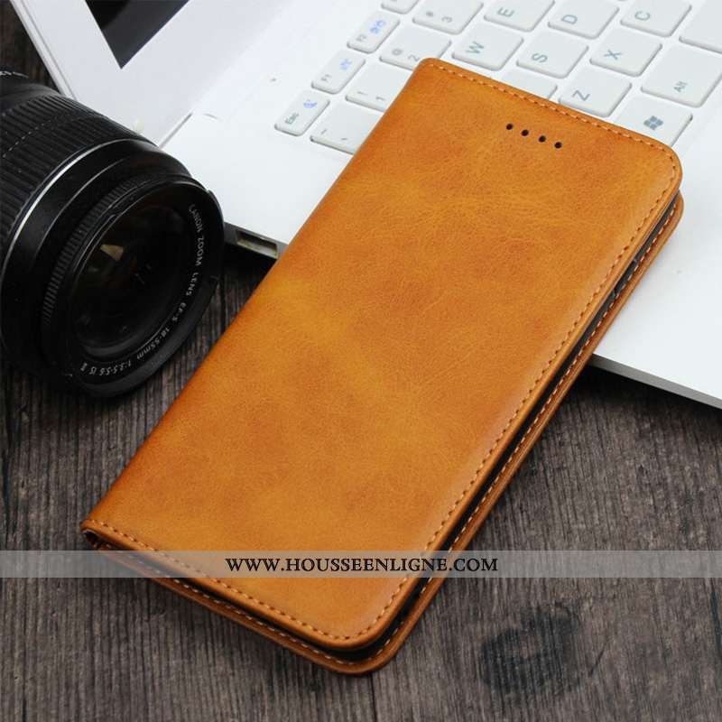 Étui Samsung Galaxy S20+ Cuir Véritable Étoile Portefeuilles Jaune Plier Housse