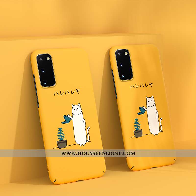Étui Samsung Galaxy S20 Délavé En Daim Dessin Animé Tendance Luxe Ultra Tout Compris Légère Verte