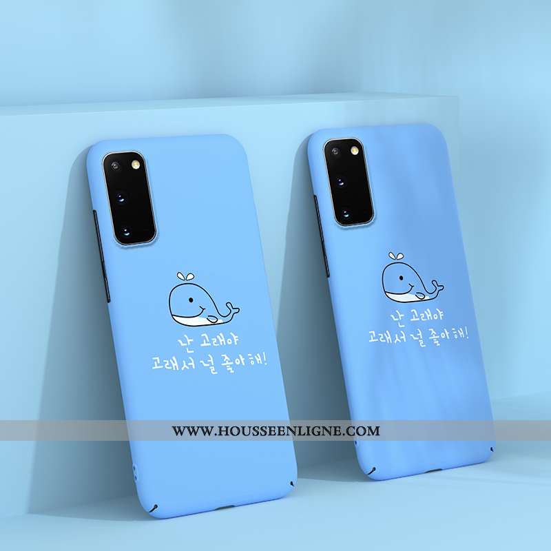 Étui Samsung Galaxy S20 Délavé En Daim Dessin Animé Tendance Luxe Ultra Tout Compris Légère Verte