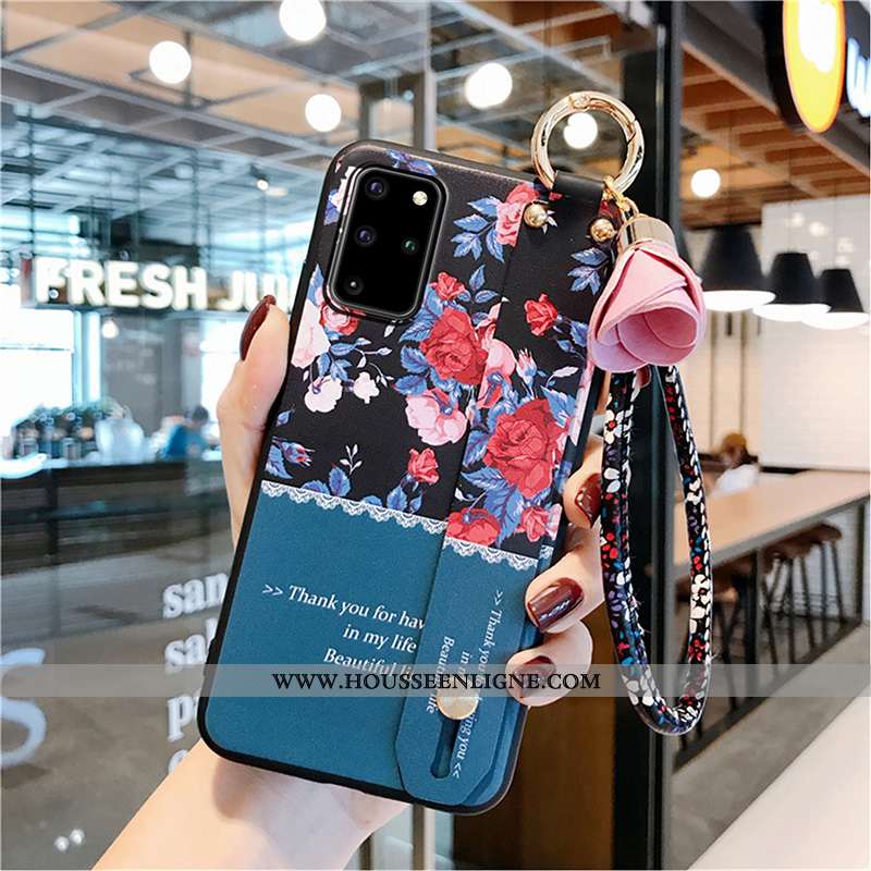 Étui Samsung Galaxy S20+ Délavé En Daim Tendance Légère Protection Tout Compris Silicone Nouveau Rou