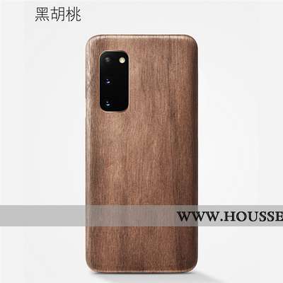 Étui Samsung Galaxy S20 En Bois Modèle Fleurie Téléphone Portable Protection Qualité Kaki Coque Khak