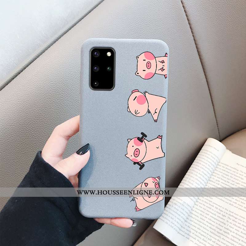 Étui Samsung Galaxy S20+ Fluide Doux Protection Incassable Délavé En Daim Rouge Tendance Coque