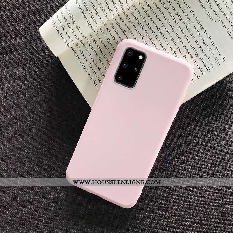 Étui Samsung Galaxy S20+ Légère Fluide Doux Tout Compris Incassable Jaune Couleur Unie