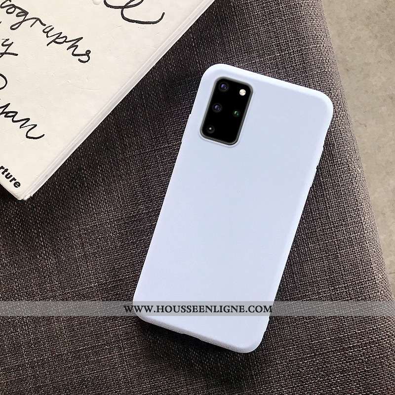 Étui Samsung Galaxy S20+ Légère Fluide Doux Tout Compris Incassable Jaune Couleur Unie