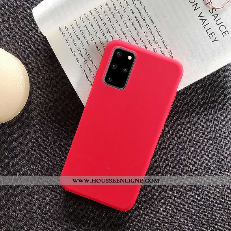 Étui Samsung Galaxy S20+ Légère Fluide Doux Tout Compris Incassable Jaune Couleur Unie