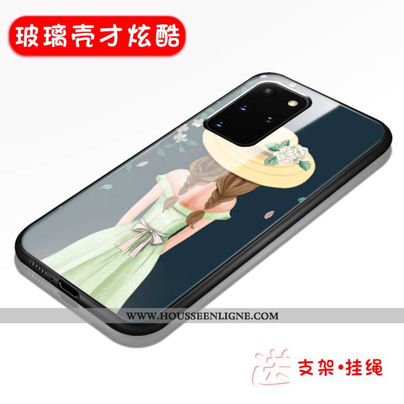 Étui Samsung Galaxy S20+ Mode Délavé En Daim Noir Coque Silicone Incassable Tendance