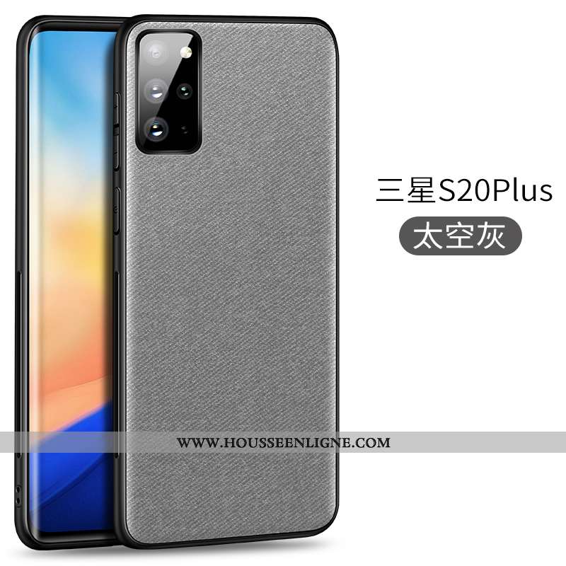 Étui Samsung Galaxy S20+ Protection Ultra Modèle Fleurie Magnétisme Bleu Marin Coque Téléphone Porta