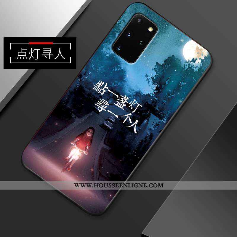 Étui Samsung Galaxy S20+ Silicone Protection Délavé En Daim Tout Compris Fluide Doux Incassable Étoi