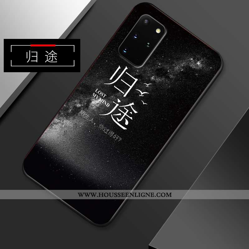 Étui Samsung Galaxy S20+ Silicone Protection Délavé En Daim Tout Compris Fluide Doux Incassable Étoi