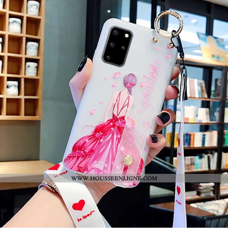 Étui Samsung Galaxy S20+ Silicone Protection Fluide Doux Tout Compris Créatif Incassable Bleu