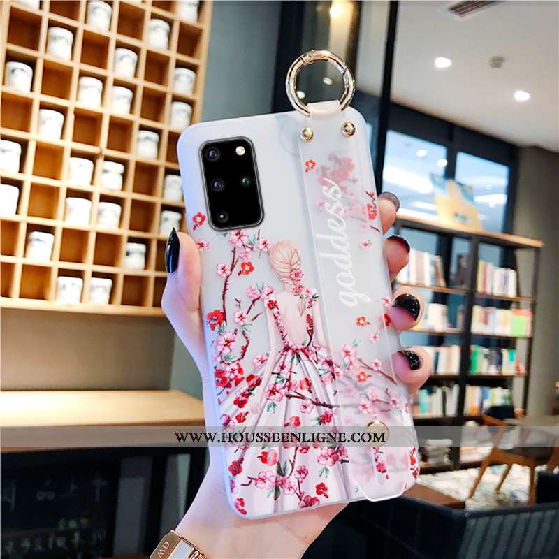 Étui Samsung Galaxy S20+ Silicone Protection Fluide Doux Tout Compris Créatif Incassable Bleu