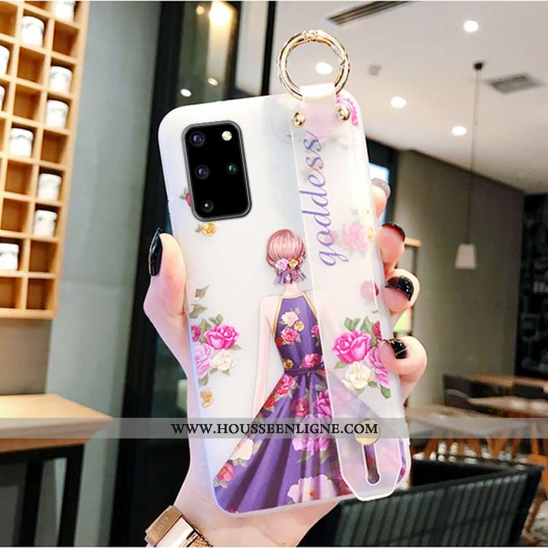 Étui Samsung Galaxy S20+ Silicone Protection Fluide Doux Tout Compris Créatif Incassable Bleu