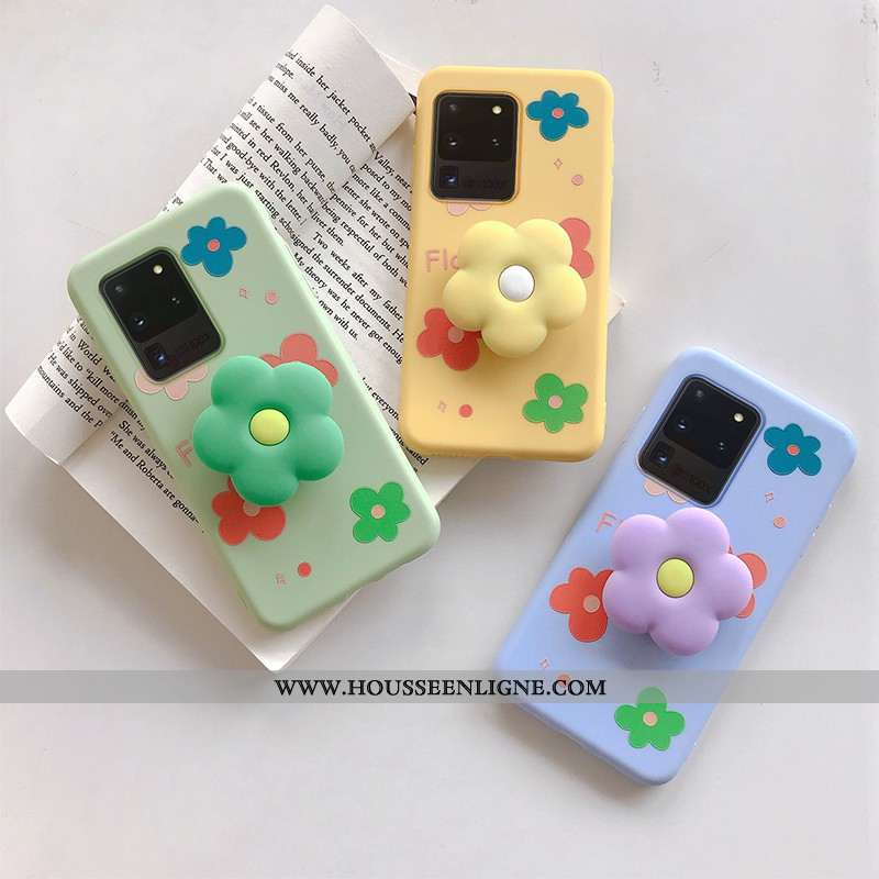 Étui Samsung Galaxy S20 Ultra Dessin Animé Charmant Tendance Protection Petit Téléphone Portable Ver