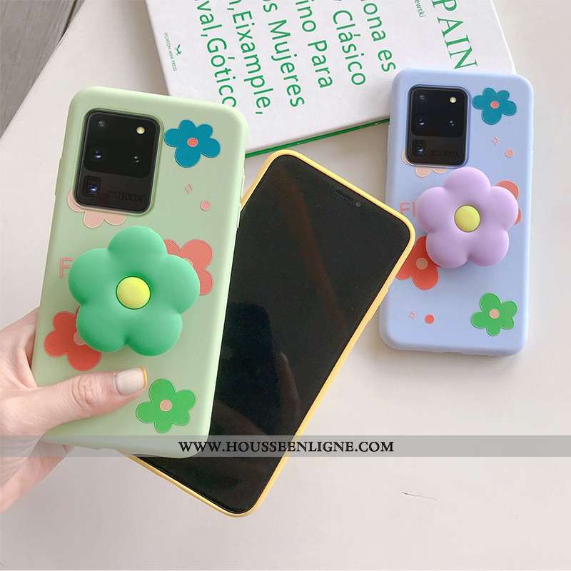 Étui Samsung Galaxy S20 Ultra Dessin Animé Charmant Tendance Protection Petit Téléphone Portable Ver