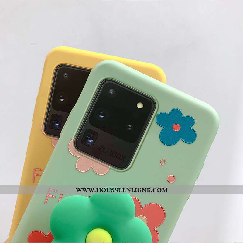 Étui Samsung Galaxy S20 Ultra Dessin Animé Charmant Tendance Protection Petit Téléphone Portable Ver